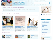 Tablet Screenshot of aboutlearningdisabilities.co.uk